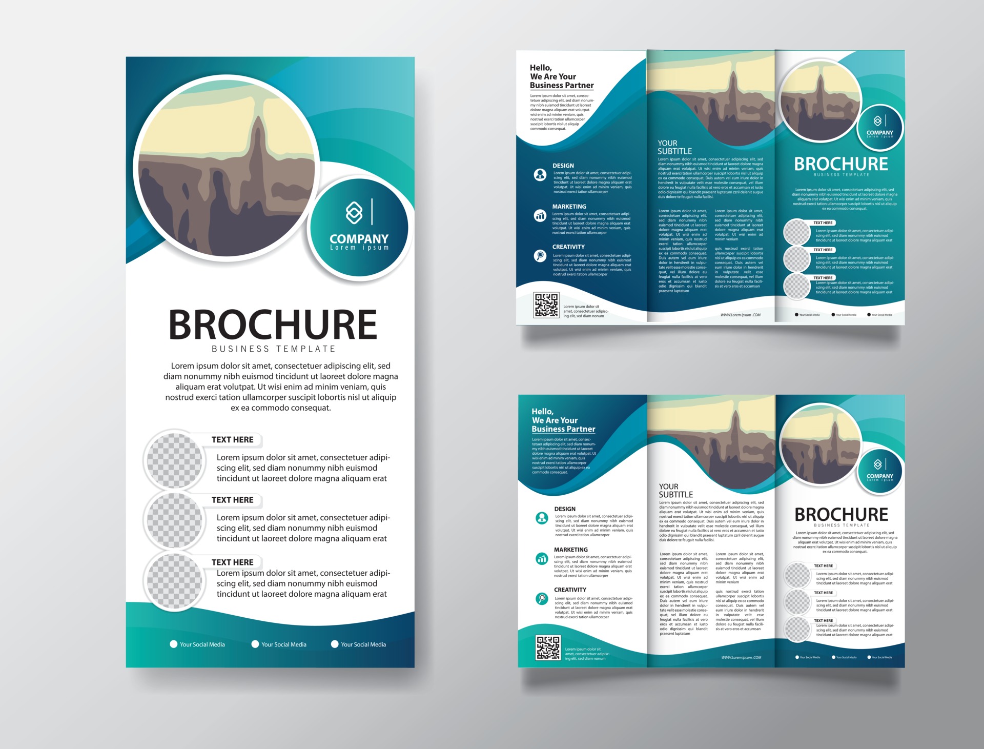 tri-fold-brochure-template-for-promotion-marketing-free-vector
